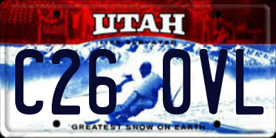 UT license plate C260VL