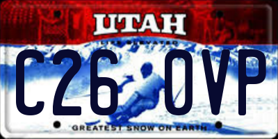 UT license plate C260VP