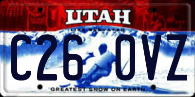 UT license plate C260VZ
