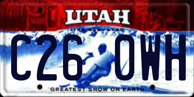 UT license plate C260WH