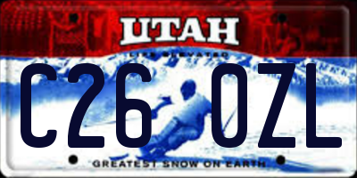 UT license plate C260ZL