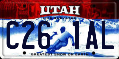 UT license plate C261AL