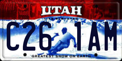 UT license plate C261AM