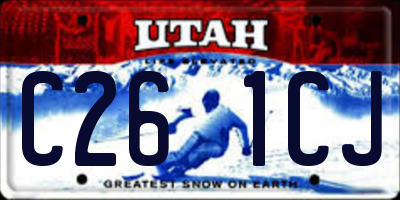 UT license plate C261CJ