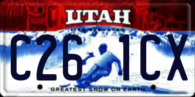 UT license plate C261CX