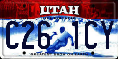 UT license plate C261CY