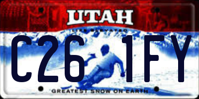 UT license plate C261FY