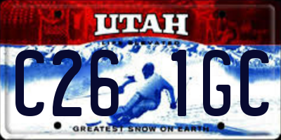 UT license plate C261GC