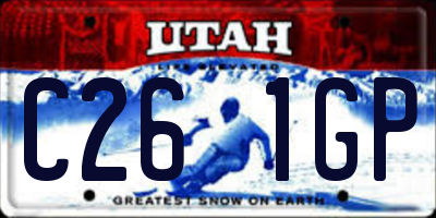 UT license plate C261GP