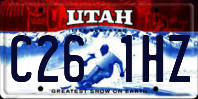 UT license plate C261HZ