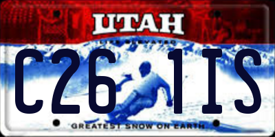 UT license plate C261IS