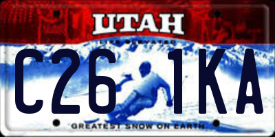 UT license plate C261KA