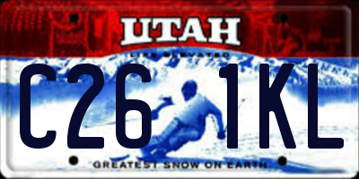 UT license plate C261KL