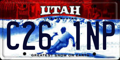 UT license plate C261NP