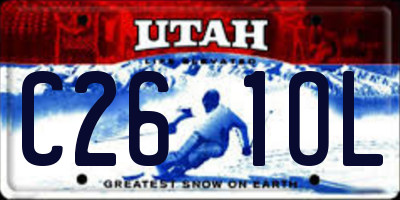 UT license plate C261OL