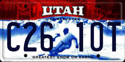 UT license plate C261OT