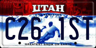 UT license plate C261ST