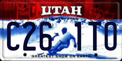 UT license plate C261TO