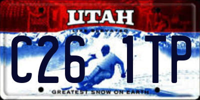 UT license plate C261TP
