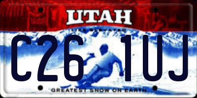 UT license plate C261UJ