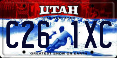 UT license plate C261XC
