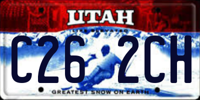 UT license plate C262CH