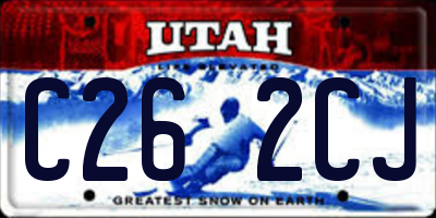 UT license plate C262CJ