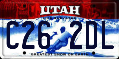 UT license plate C262DL