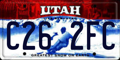 UT license plate C262FC