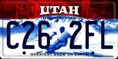 UT license plate C262FL