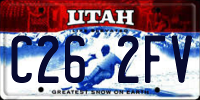 UT license plate C262FV