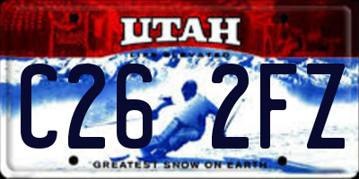 UT license plate C262FZ
