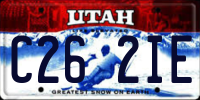 UT license plate C262IE