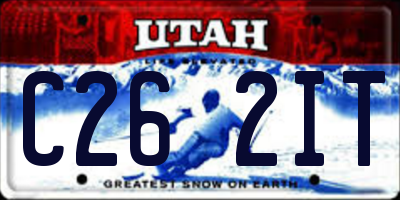 UT license plate C262IT