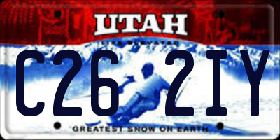 UT license plate C262IY