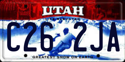 UT license plate C262JA
