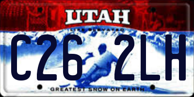 UT license plate C262LH