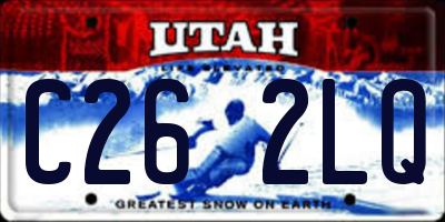UT license plate C262LQ