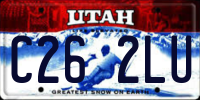 UT license plate C262LU