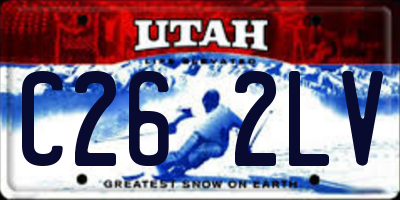 UT license plate C262LV