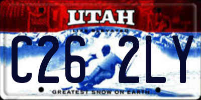 UT license plate C262LY