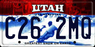 UT license plate C262MQ