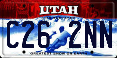 UT license plate C262NN