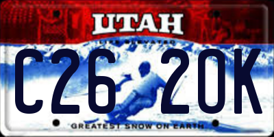 UT license plate C262OK