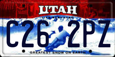 UT license plate C262PZ