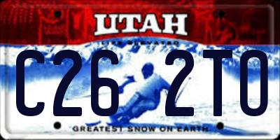 UT license plate C262TO
