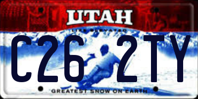 UT license plate C262TY