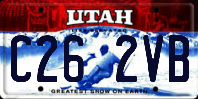 UT license plate C262VB