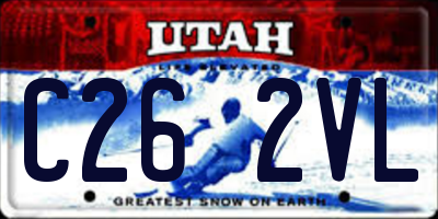 UT license plate C262VL