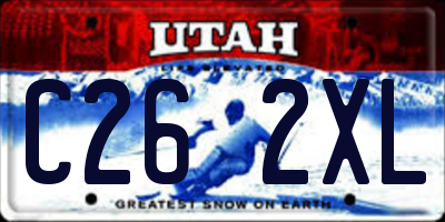 UT license plate C262XL